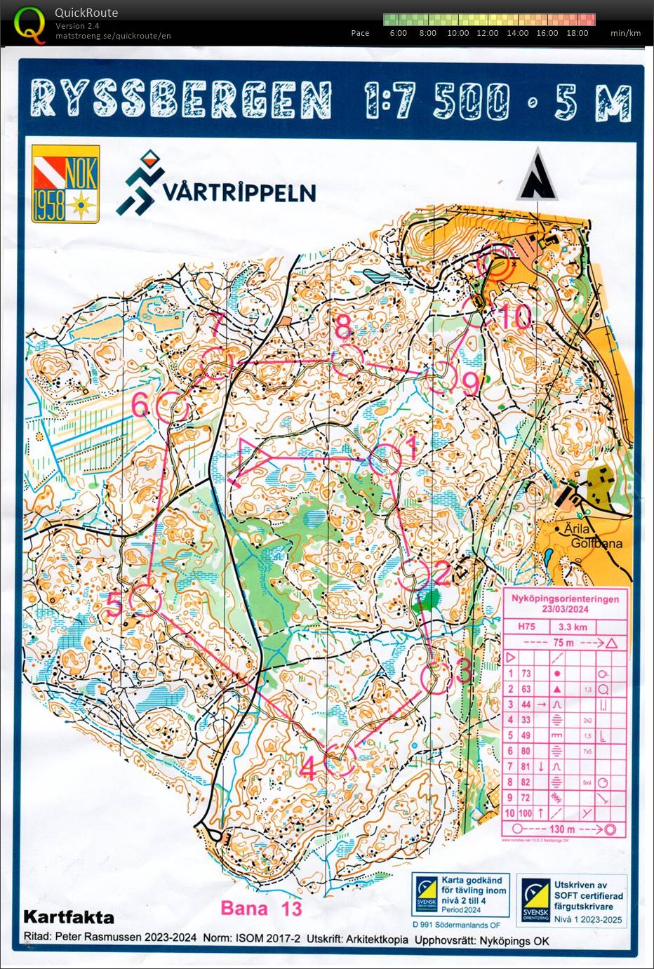 T 24-14 Vårtrippeln Ryssbergen (23/03/2024)