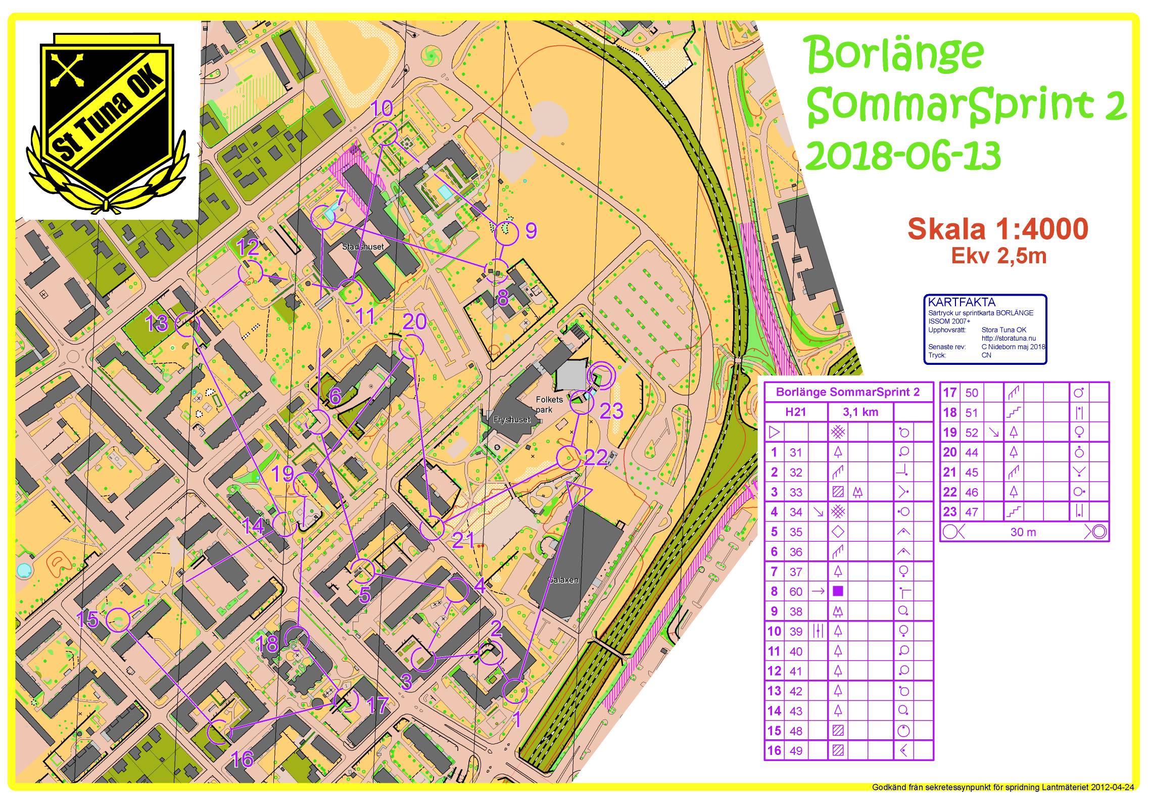 T 18-5 Arrangör av SommarSprint 2 (2018-06-14)
