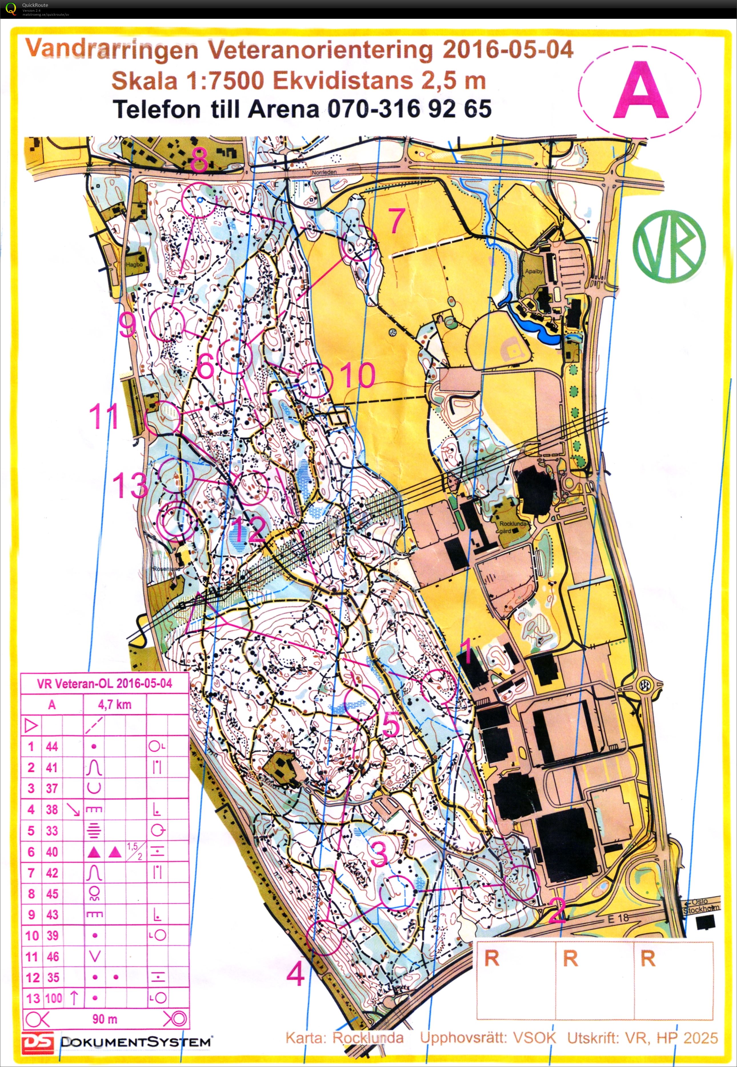 16-34 Veteranorientering Västmanland (2016-05-04)