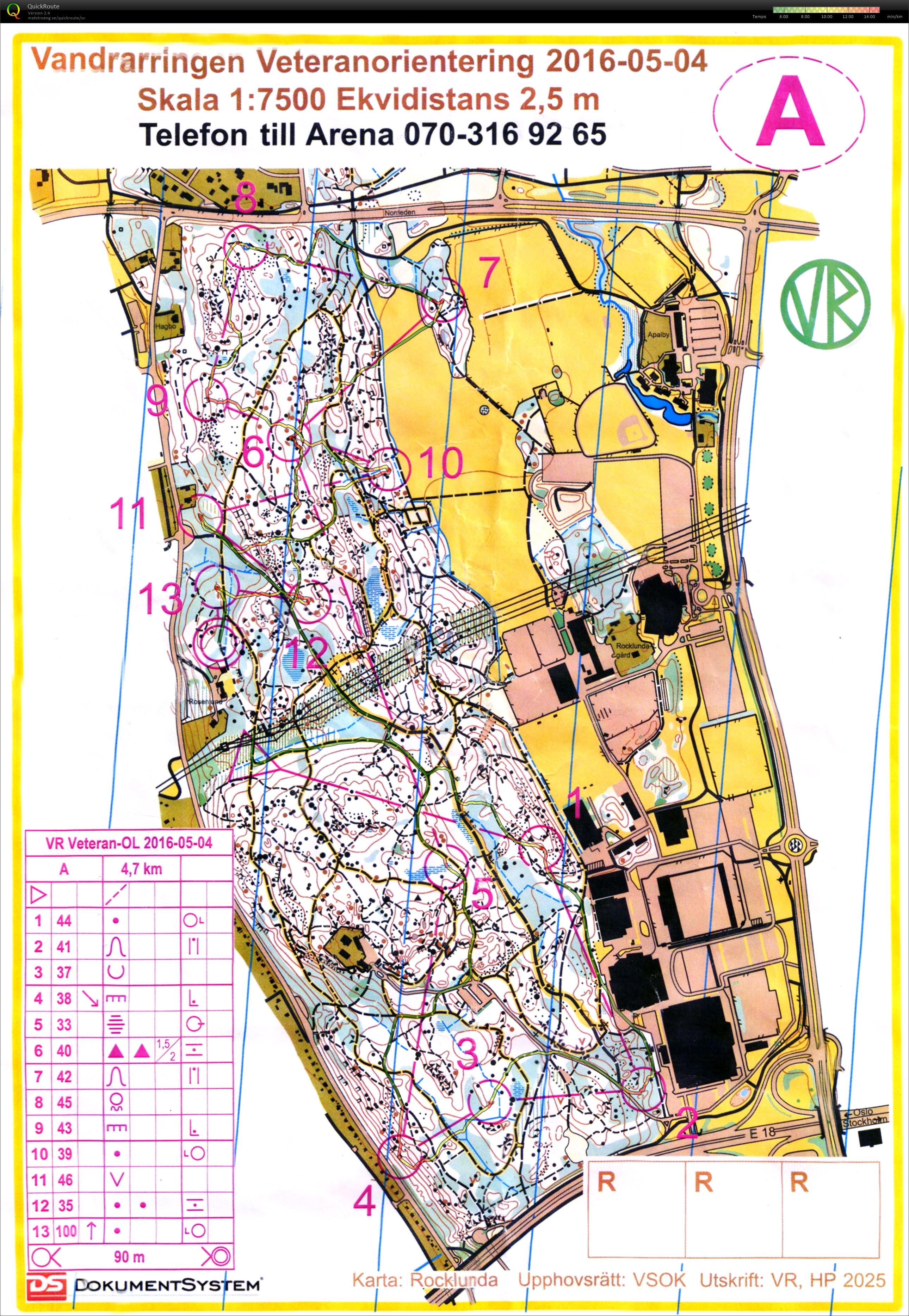 16-34 Veteranorientering Västmanland (2016-05-04)