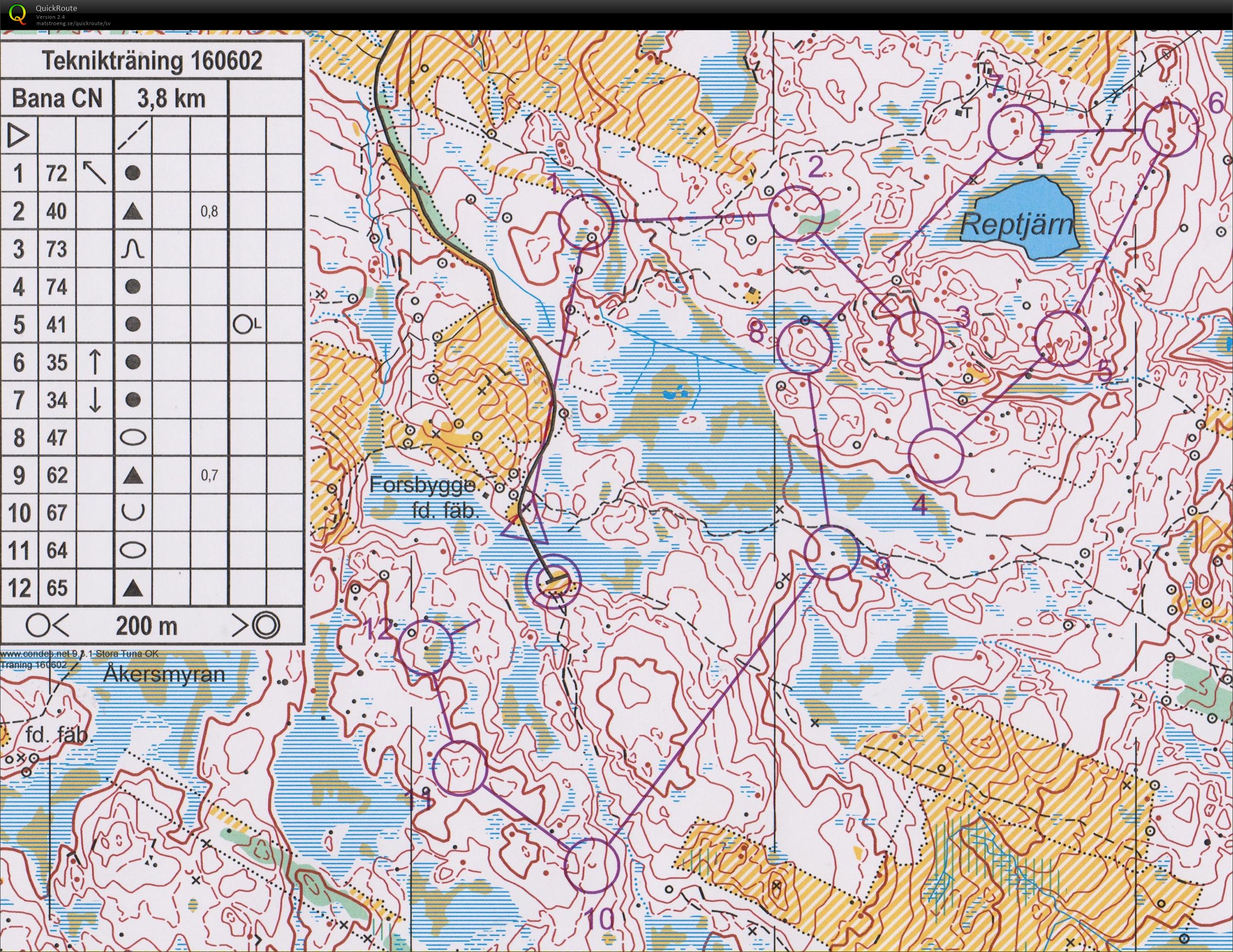 OL-träning Reptjärn (2016-06-02)