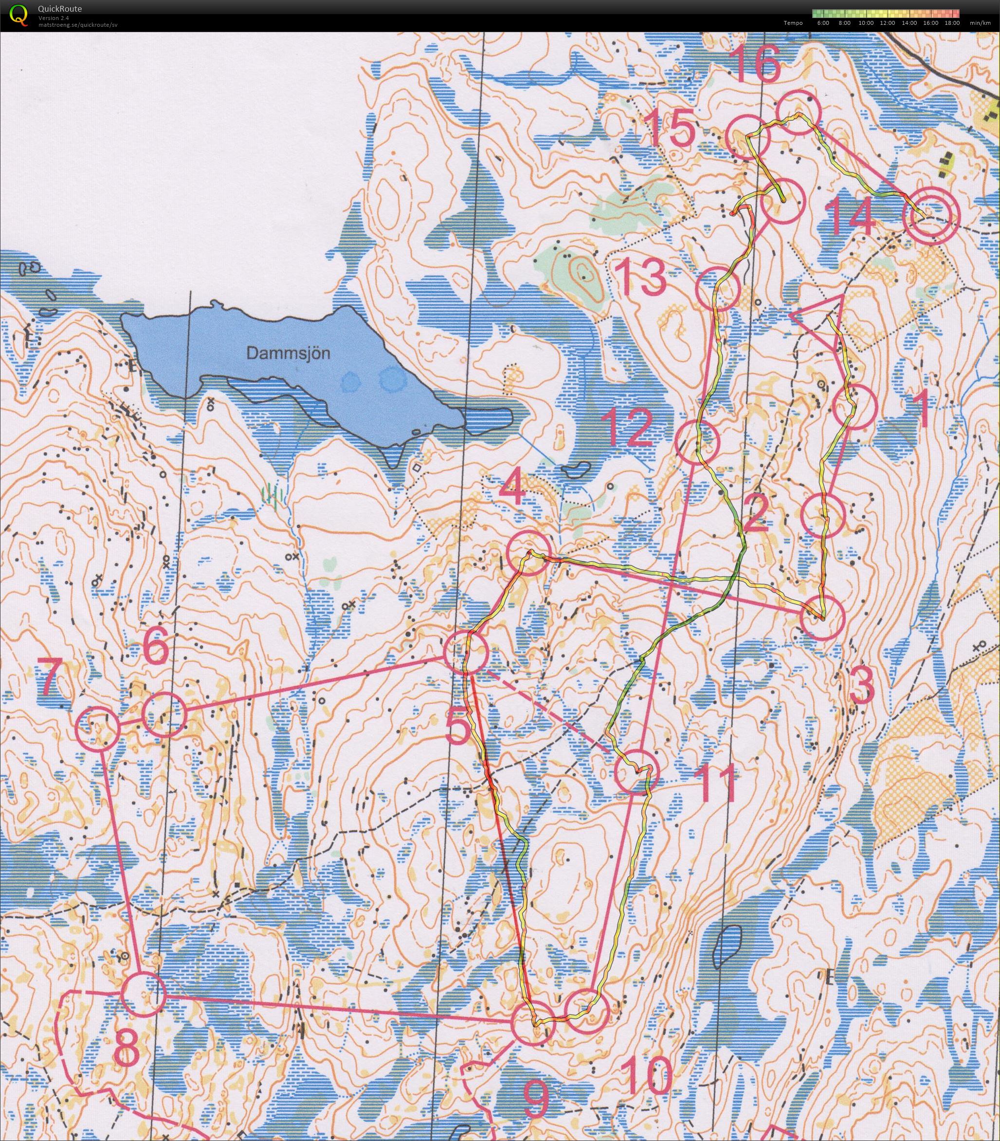 OL-träning Gyllbergen (2016-07-14)