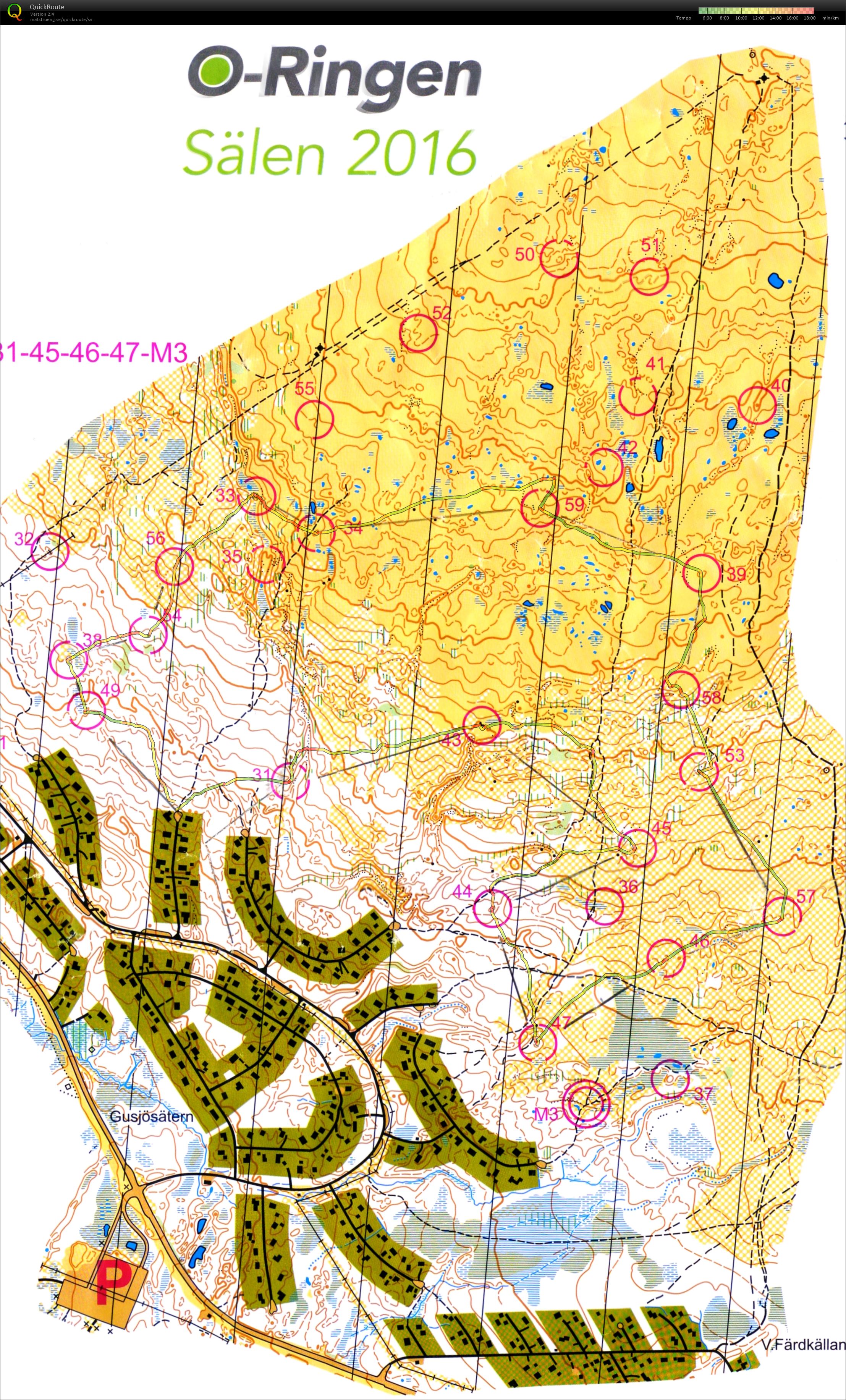 OL-träning inför O-ringen (2016-07-21)