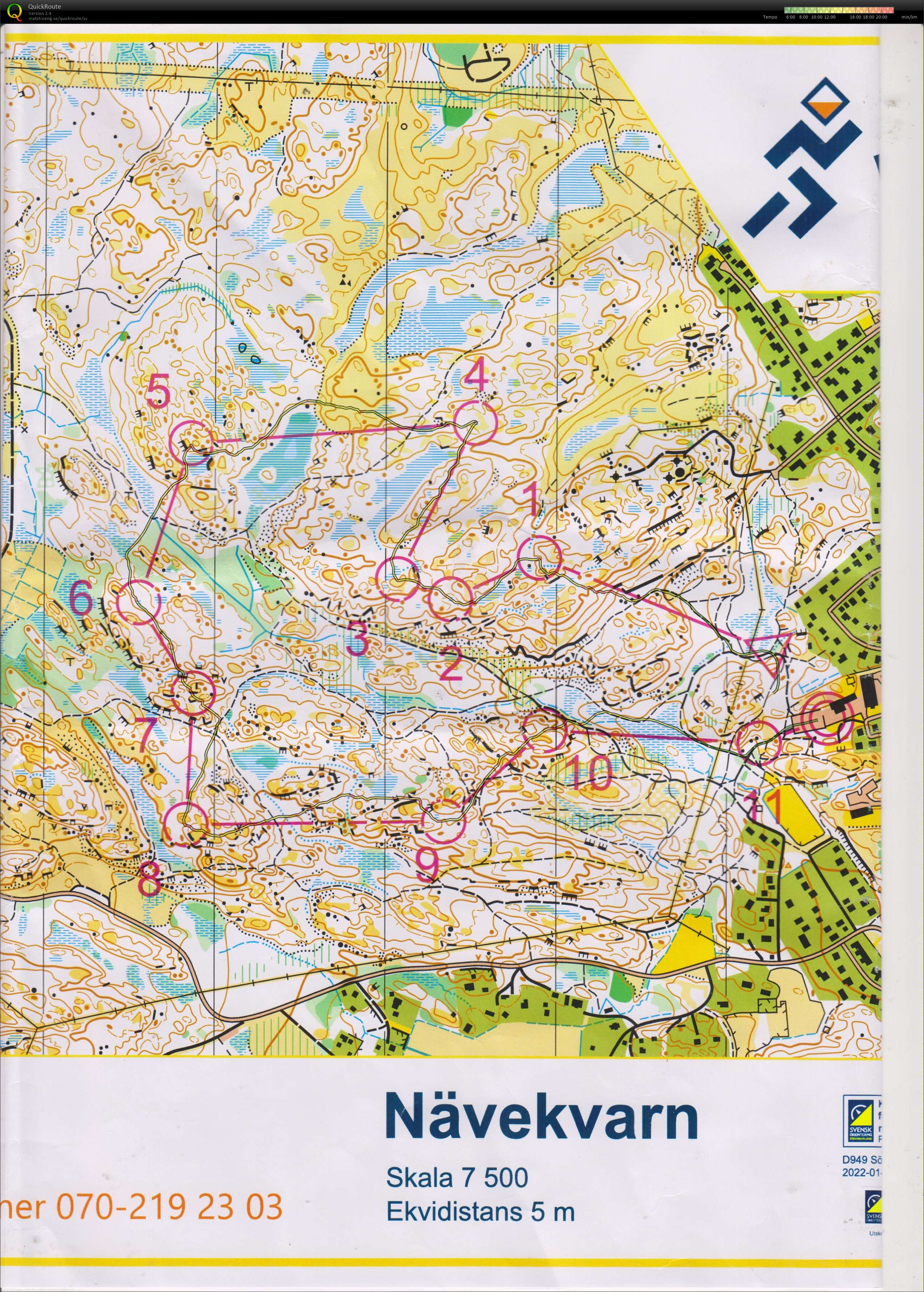 22-2 Måsenstafetten öppen 3km svår (2022-03-27)